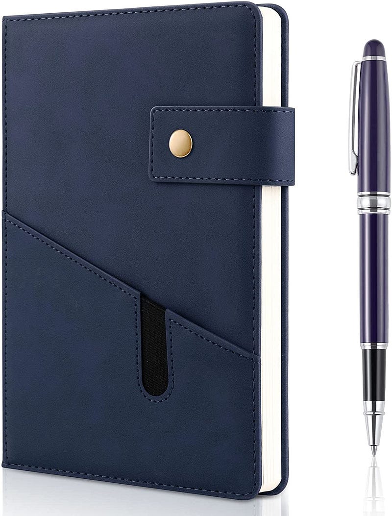 Beautiful journal and pen for thoughtful writing