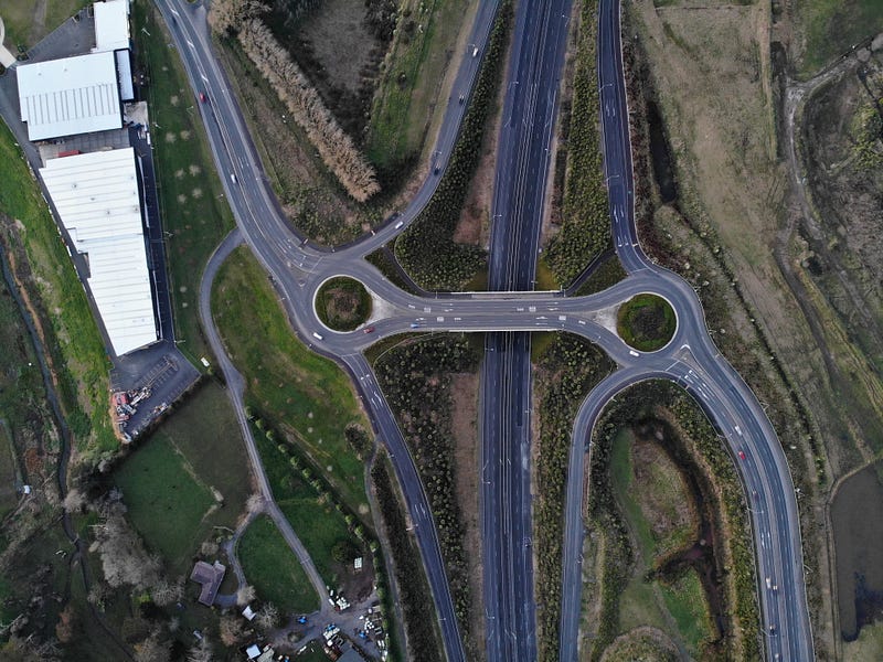 A fork in the road symbolizing life's choices