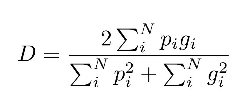 Dice Coefficient Illustration