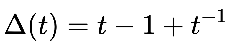 Graphical representation of the Alexander Polynomial for the trefoil knot