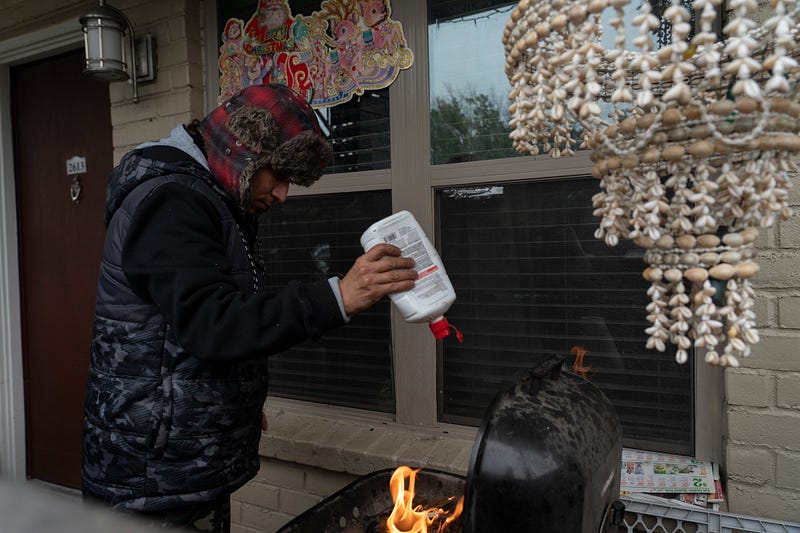 Family struggling during Texas power outages