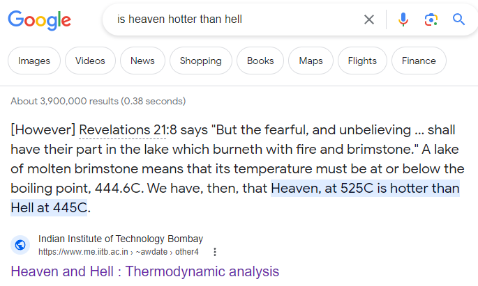 Scientific representation of temperature comparisons