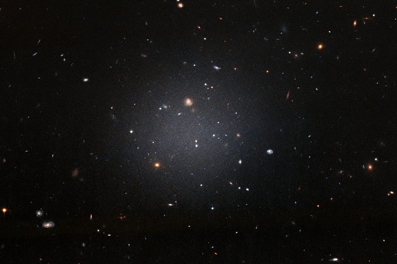 Visualization of the galaxy NGC 1052-DF2