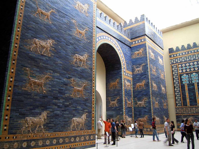 The majestic Ishtar Gate of Babylon