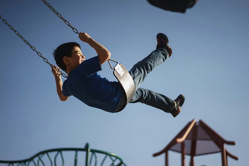 Playground memories with family