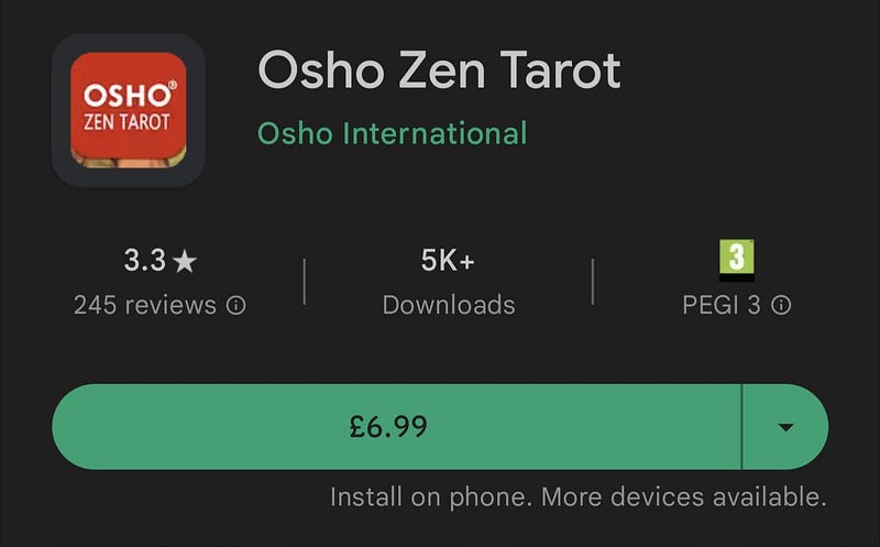 Osho Zen Tarot Deck Available for Download