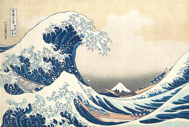 The Great Wave by Katsushika Hokusai (1831)