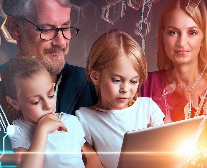 Blockchain technology enhancing family interactions