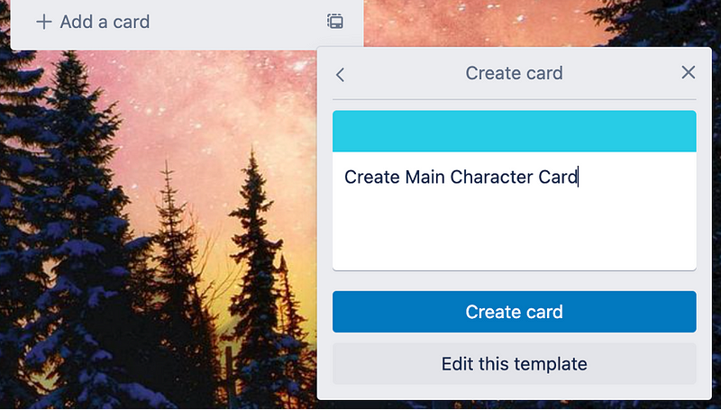 Example of a To-Do list in Trello