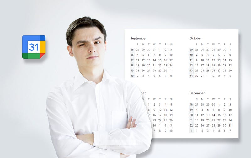 Overview of Google Calendar's interface