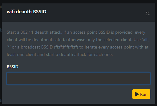 Bluetooth reconnaissance interface in Bettercap