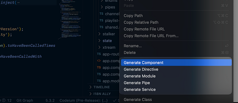 Angular Files Context Menu