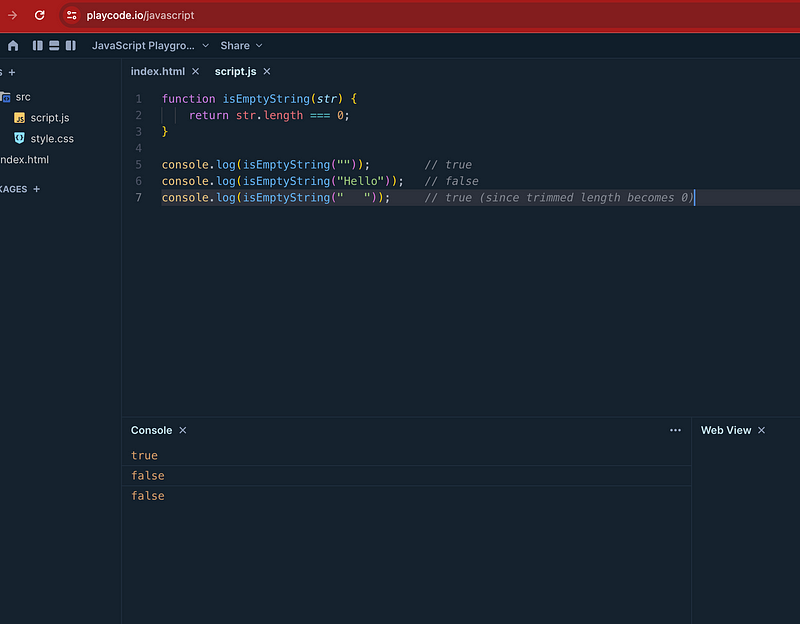 JavaScript String Length Check