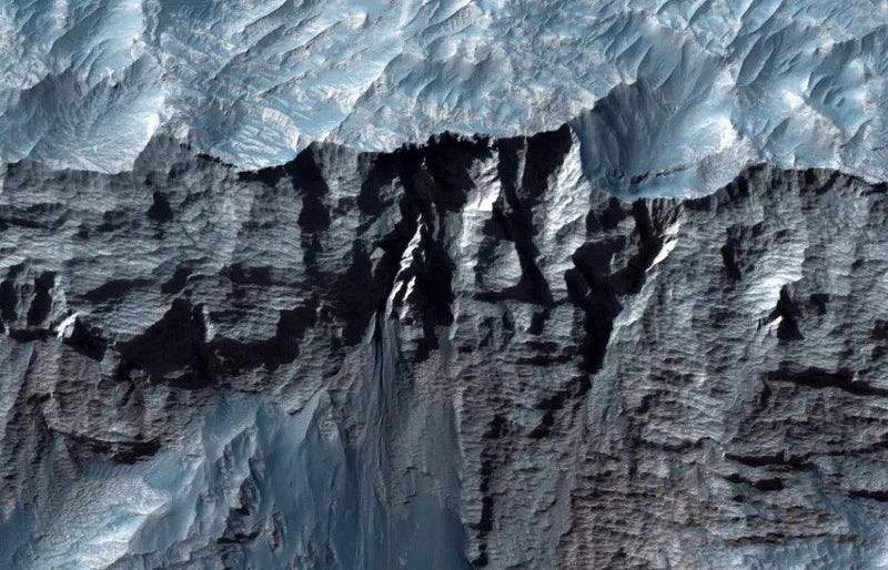 Detailed view of Valles Marineris from NASA