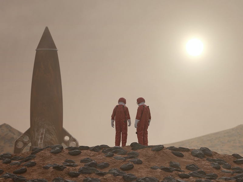 Volunteers preparing to live in a 3D-printed Mars habitat