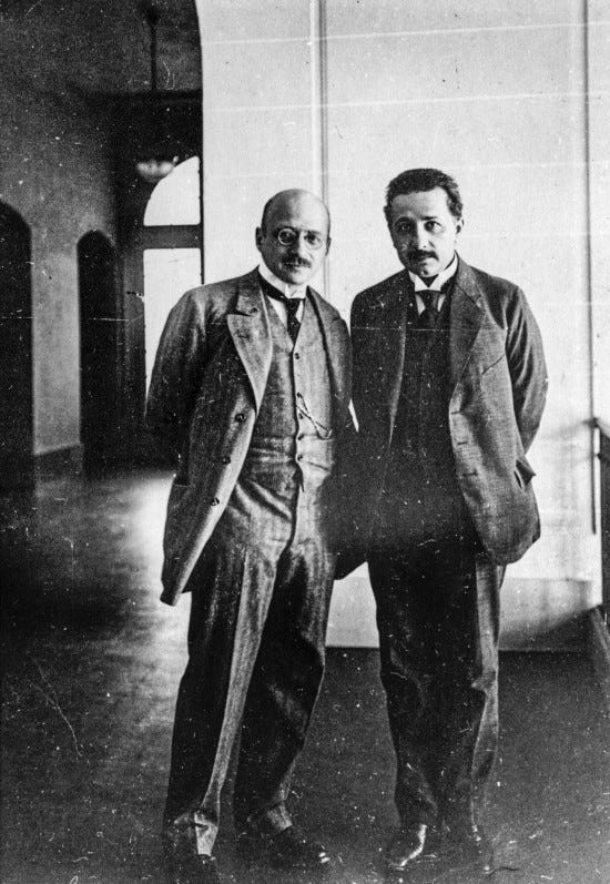 Haber with Albert Einstein, showcasing his scientific stature