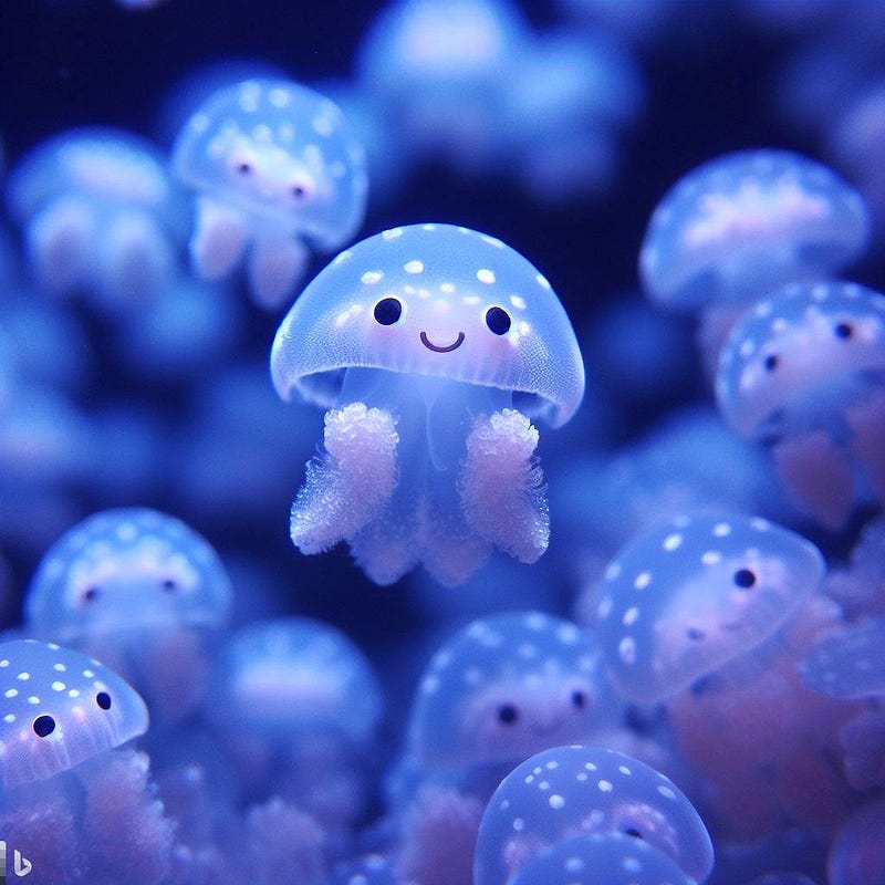 Immortal jellyfish demonstrating transdifferentiation.