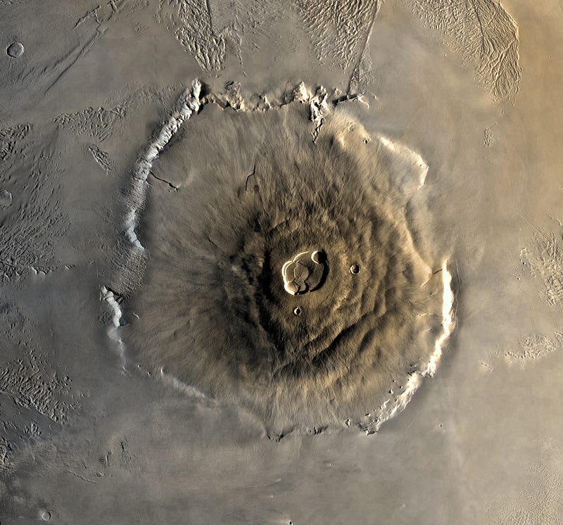 Olympus Mons, the Giant Volcano of Mars