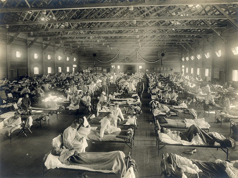 Historical image related to the Spanish flu pandemic