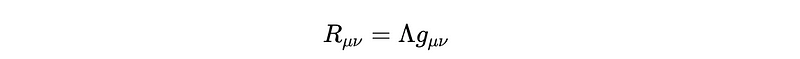 Diagram illustrating the relationship between curvature and metric.