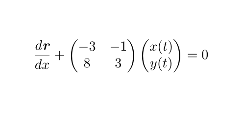 Differential equation representation