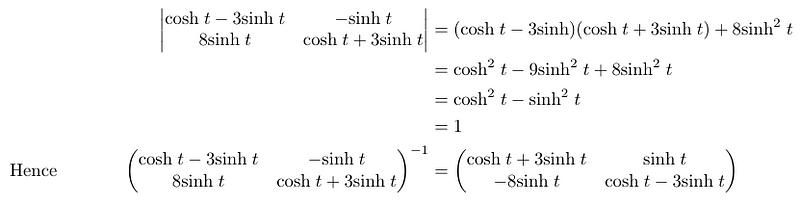 Verifying consistency of matrix M