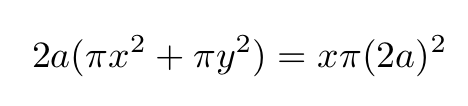 Final equation for sphere volume