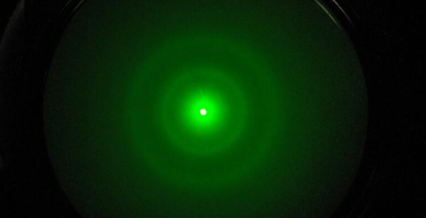 Diffraction pattern from an electron beam